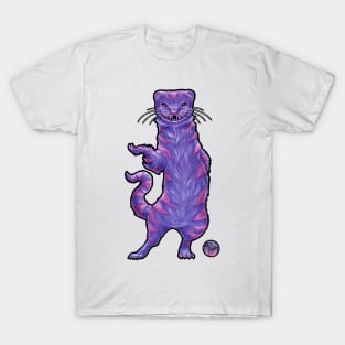 The Cheshire Cat - Black Outlined Version T-Shirt